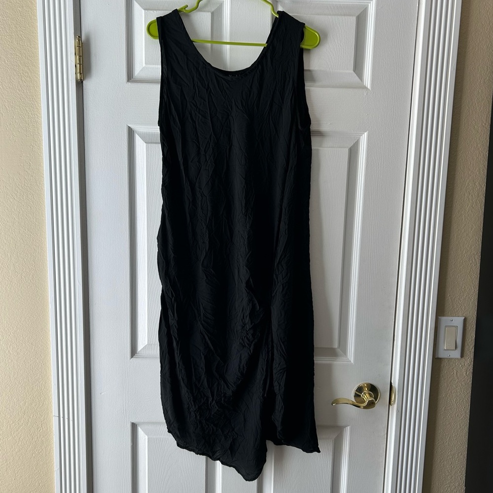 Chic Asymmetrical Black Dress